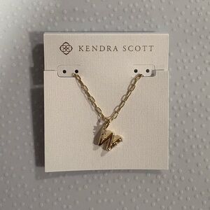 Kendra Scott Gold 'W' Pendant Necklace